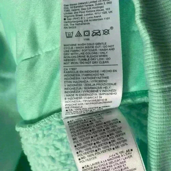 Athleta Girl So Snug Sherpa‎ Hoodie  with Pockets Green size XXL (16) - Picture 8 of 11